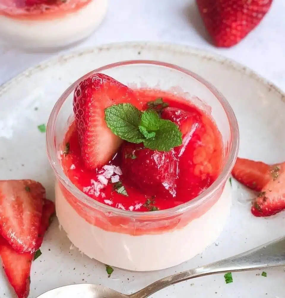 Strawberry Panna Cotta