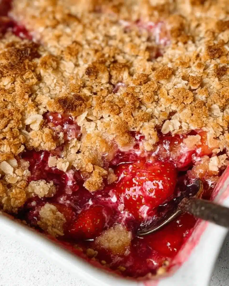 Strawberry Rhubarb Crisp
