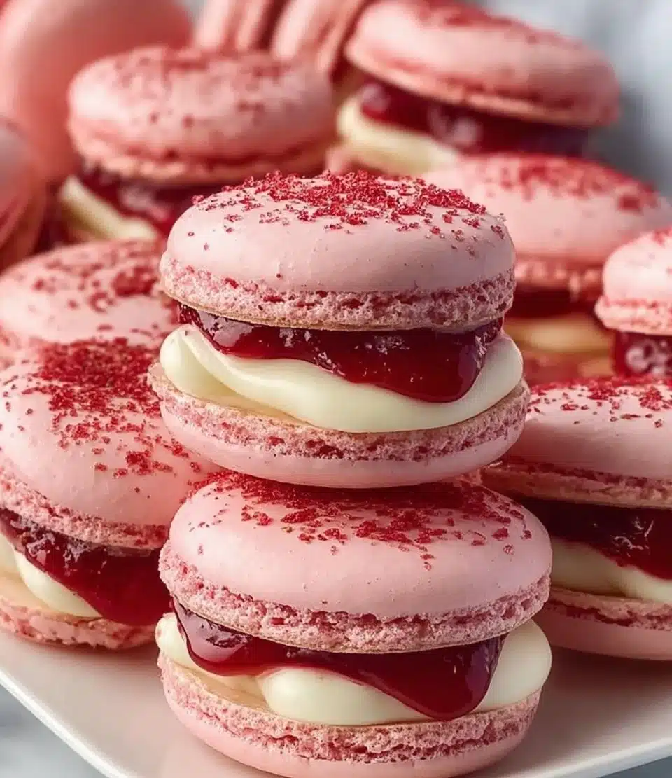 Strawberry Shortcake Macarons Recipe