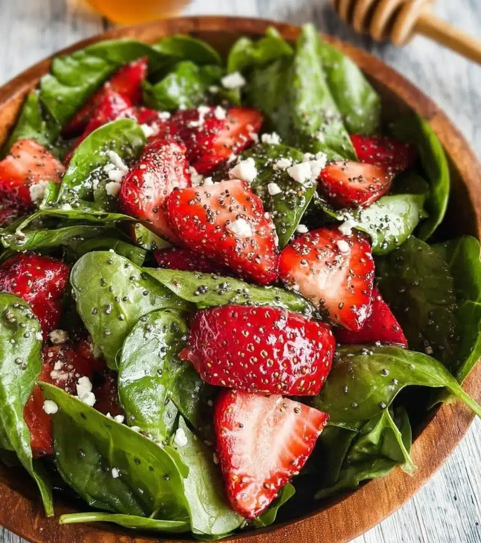 Strawberry Spinach Salad with Poppyseed Dressing