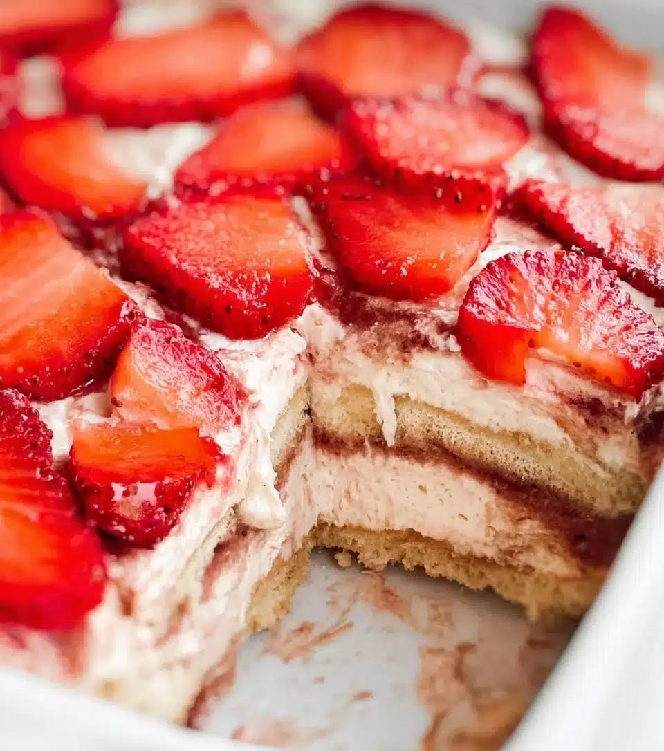 No-Bake Strawberry Tiramisu