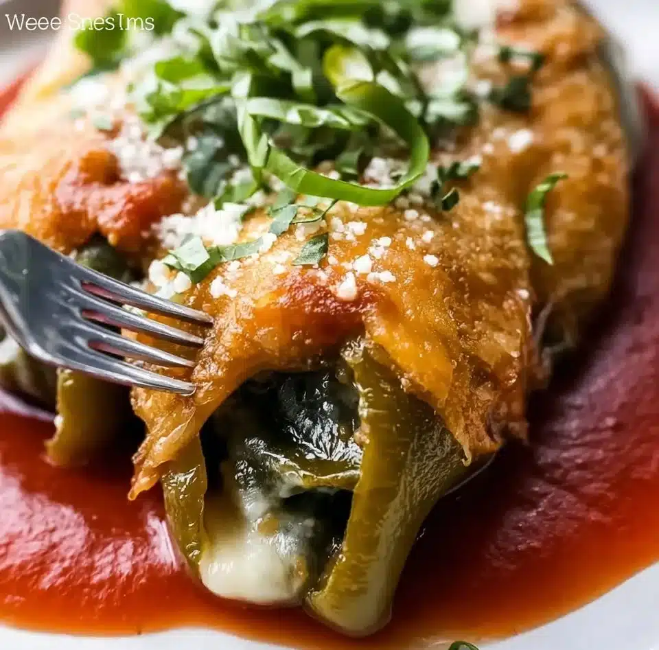 Colorful stuffed peppers filled with rice, meat, and vegetables.
