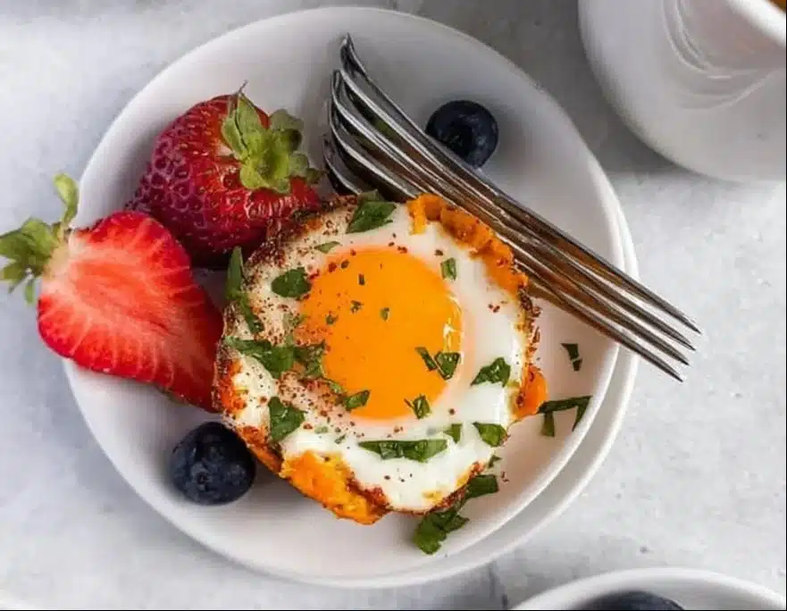 Sweet Potato Hash Baked Egg Cups