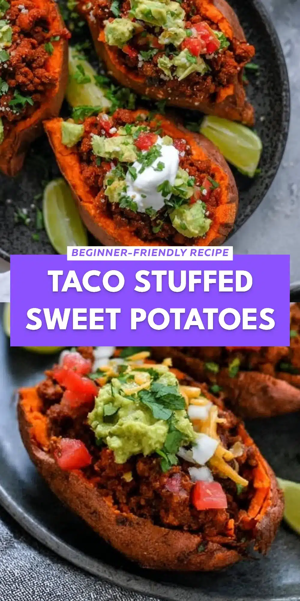 Taco Stuffed Sweet Potatoes
