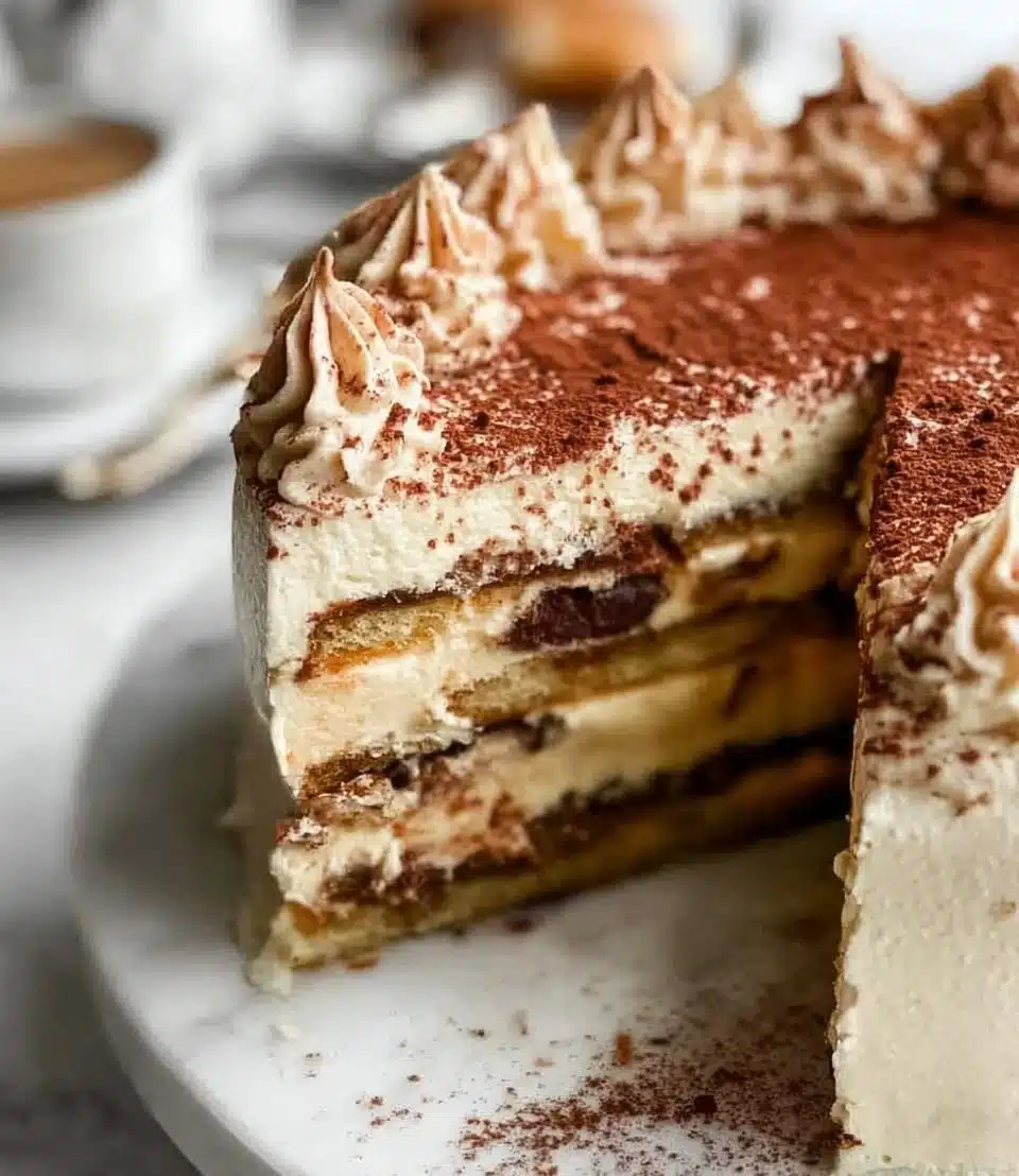 The BEST Tiramisu Cake with Mascarpone Frosting