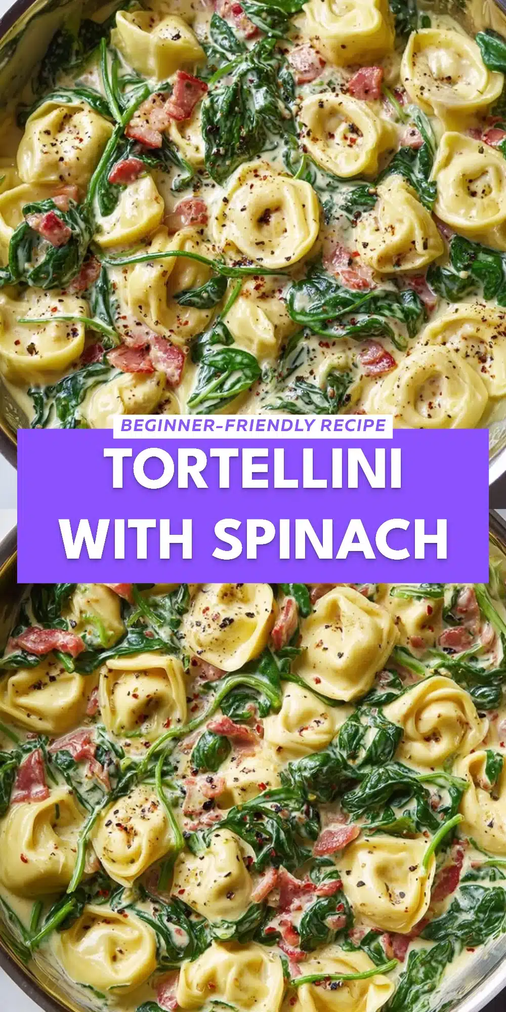Tortellini with Spinach