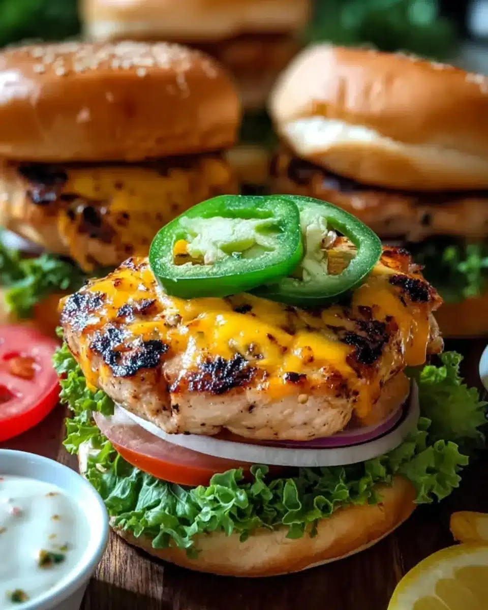 Turkey Jalapeño Cheeseburgers