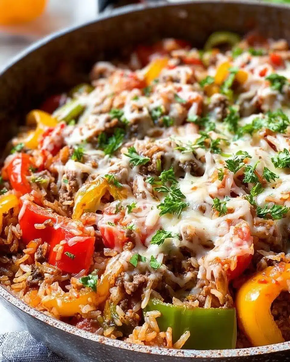 Unstuffed Pepper Skillet