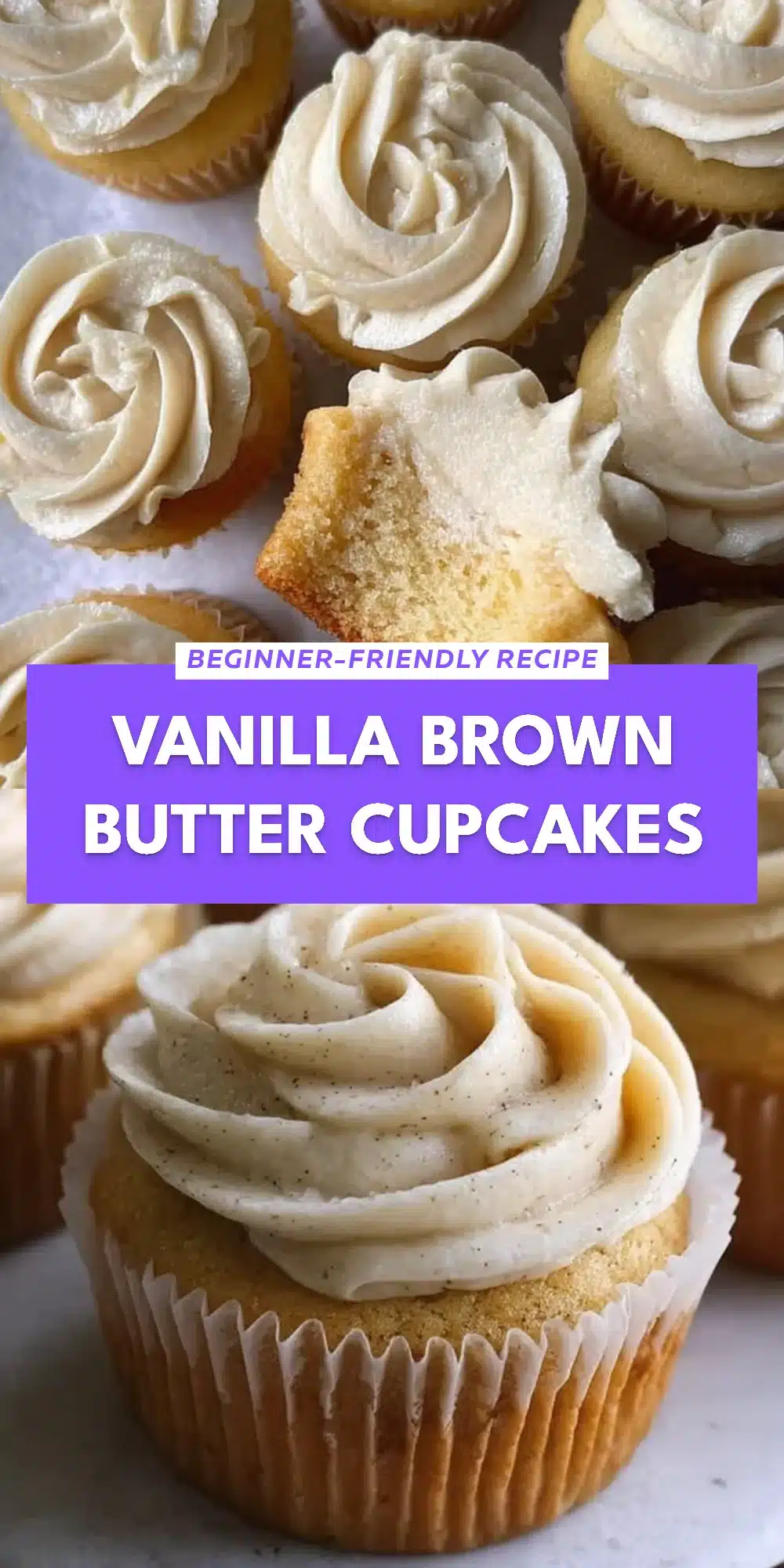 Vanilla Brown Butter Cupcakes