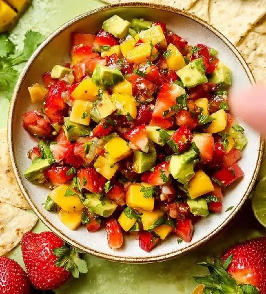 Avocado Strawberry Mango Salsa