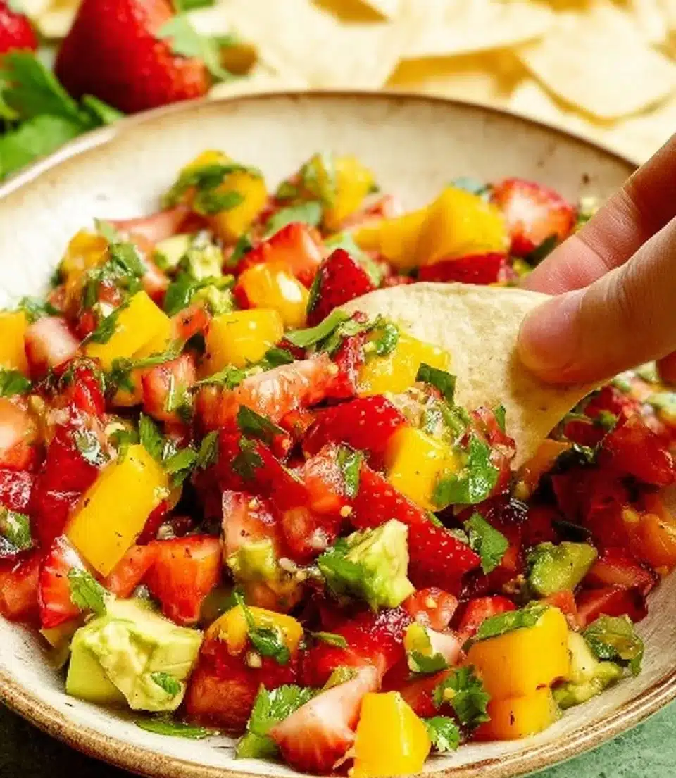 Avocado Strawberry Mango Salsa