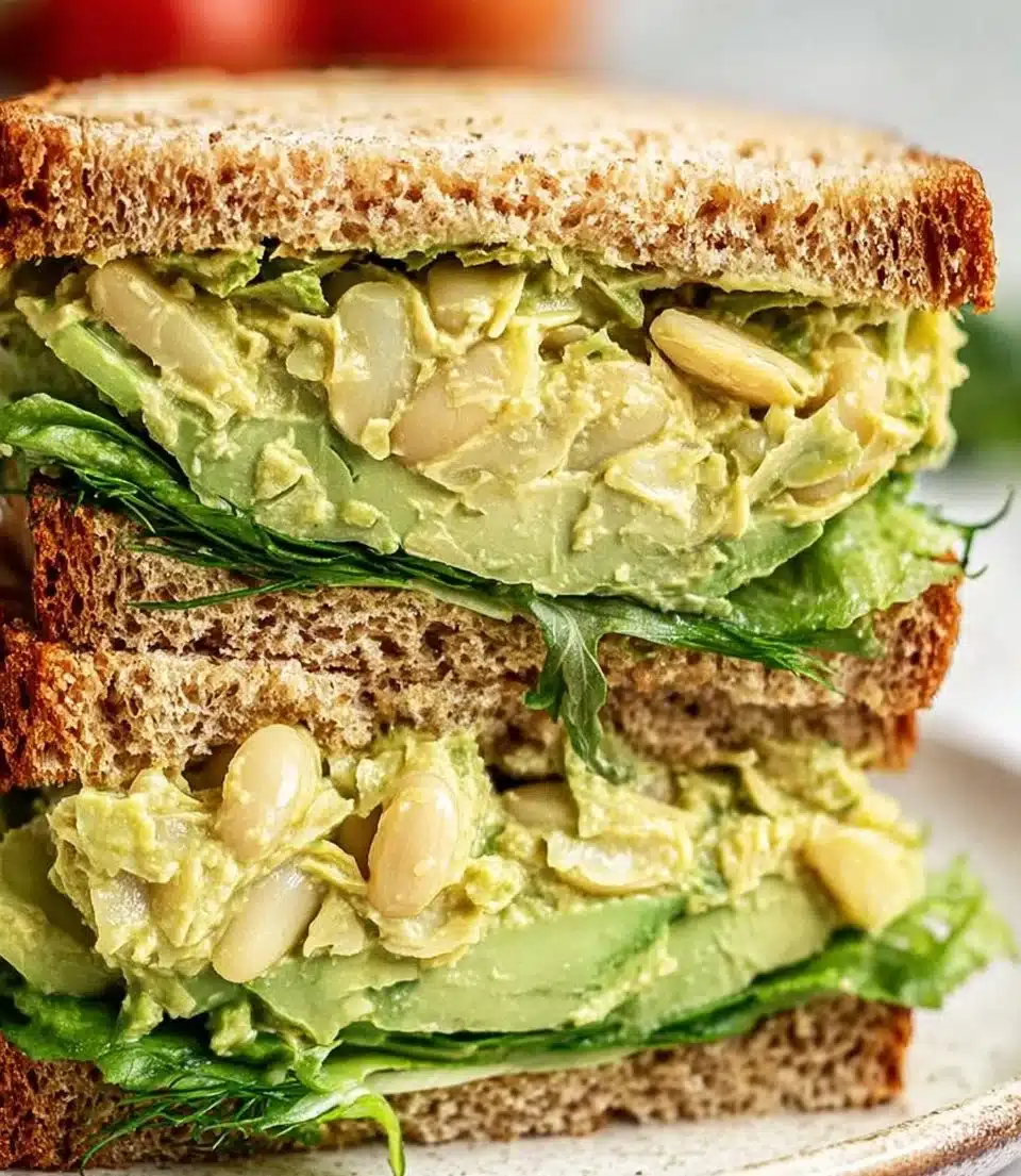 Avocado White Bean Sandwich