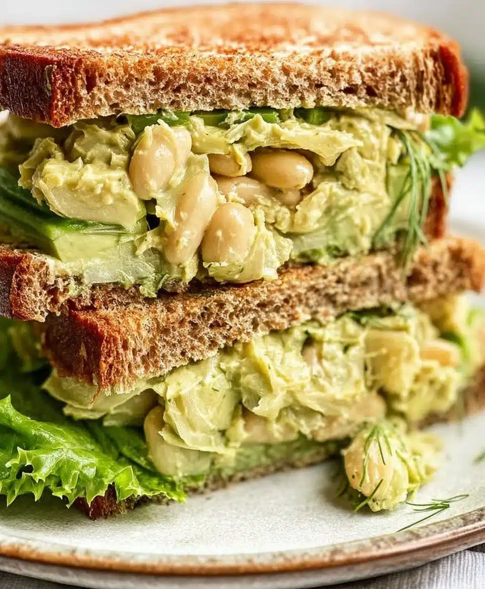 Avocado White Bean Sandwich