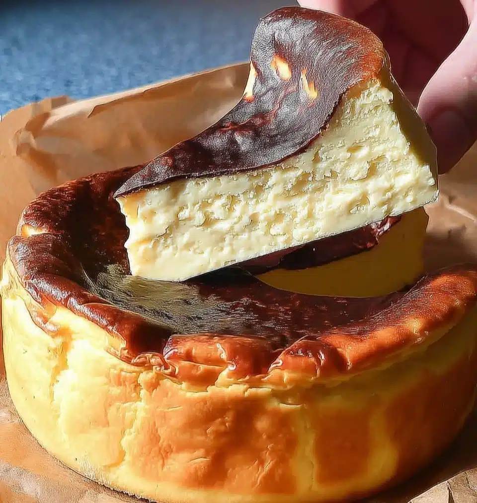 Irresistible Basque Burnt Cheesecake – Creamy No Crust Delight