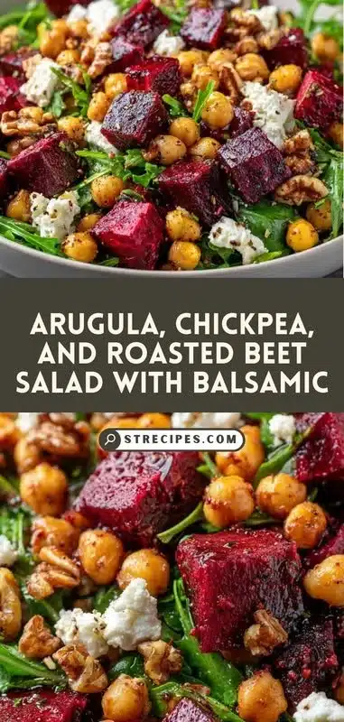 Beet Arugula Chickpea Salad