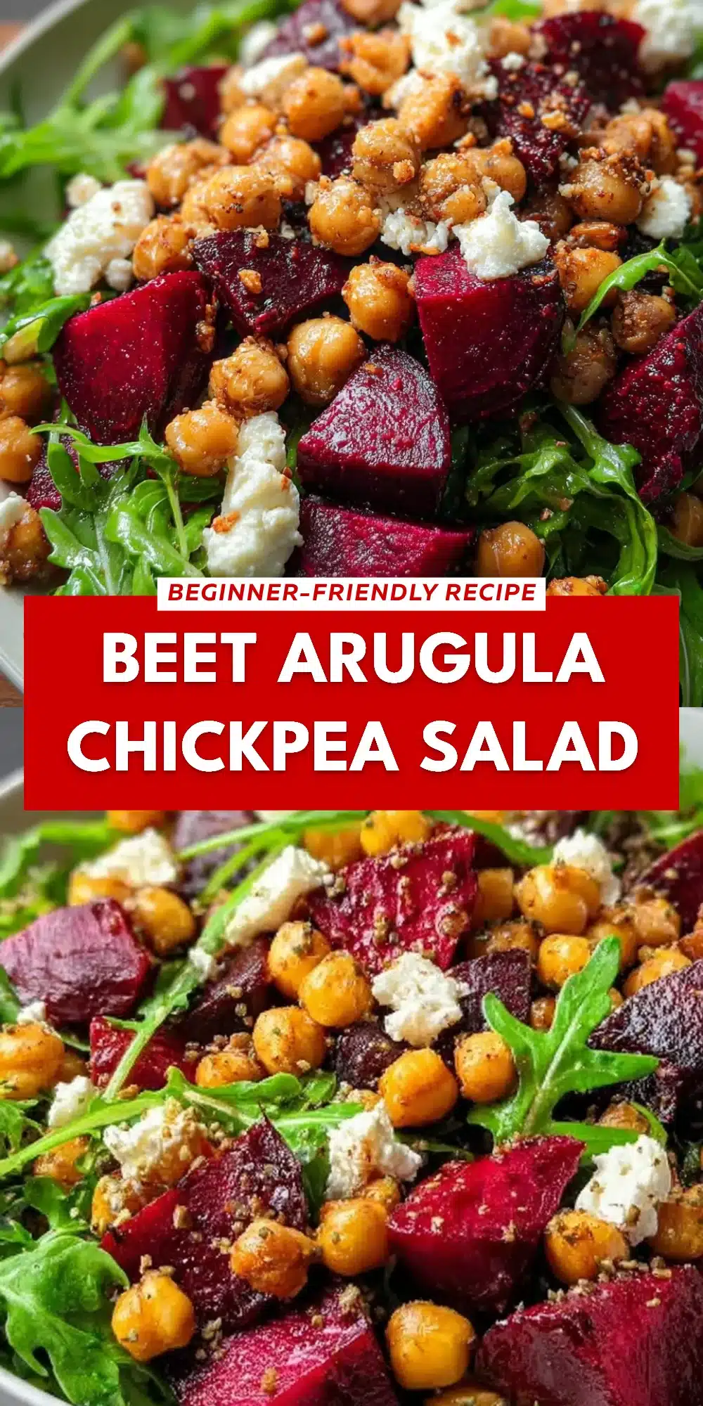 Beet Arugula Chickpea Salad