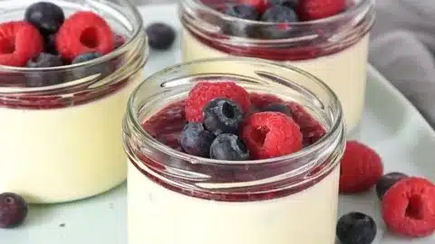 Berry panna cotta (no bake dessert)
