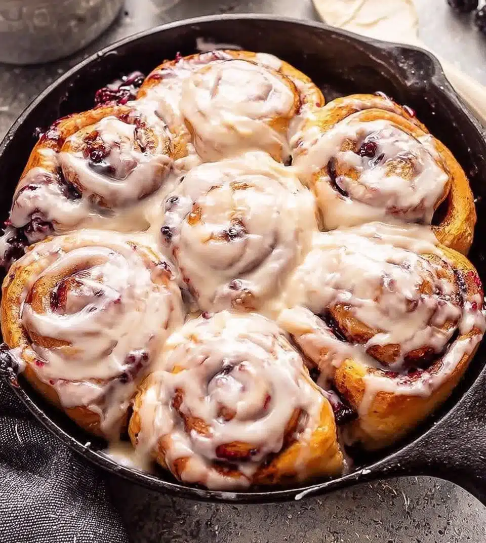Blackberry Vanilla Rolls