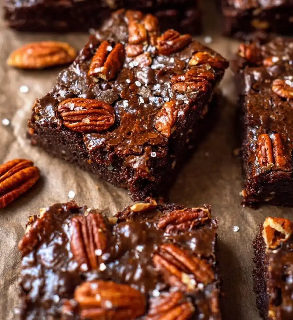 Bourbon Pecan Brownies