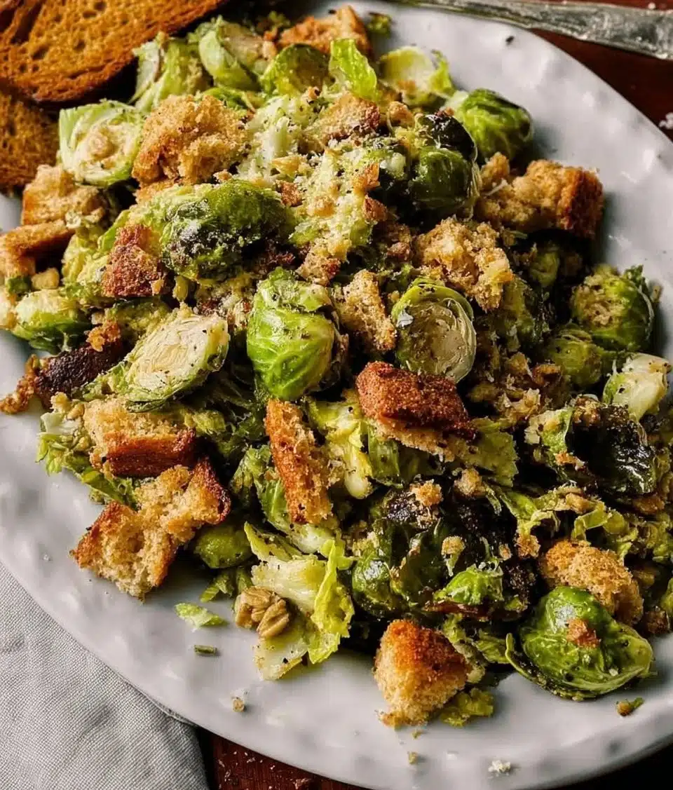 Brussels Sprouts Caesar Salad