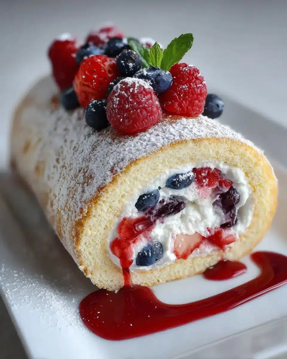 4th of July Cake Roll