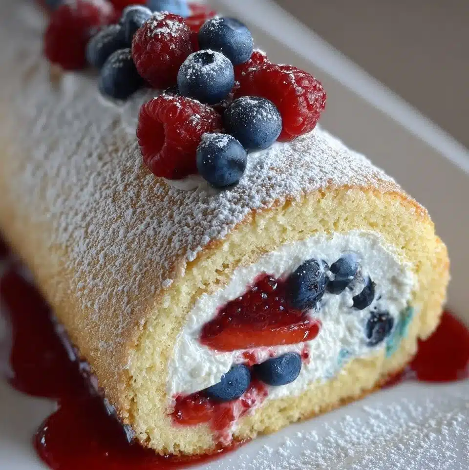 4th of July Cake Roll