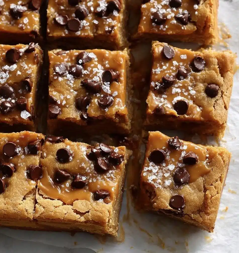 Caramel Chocolate Chip Cookie Bars