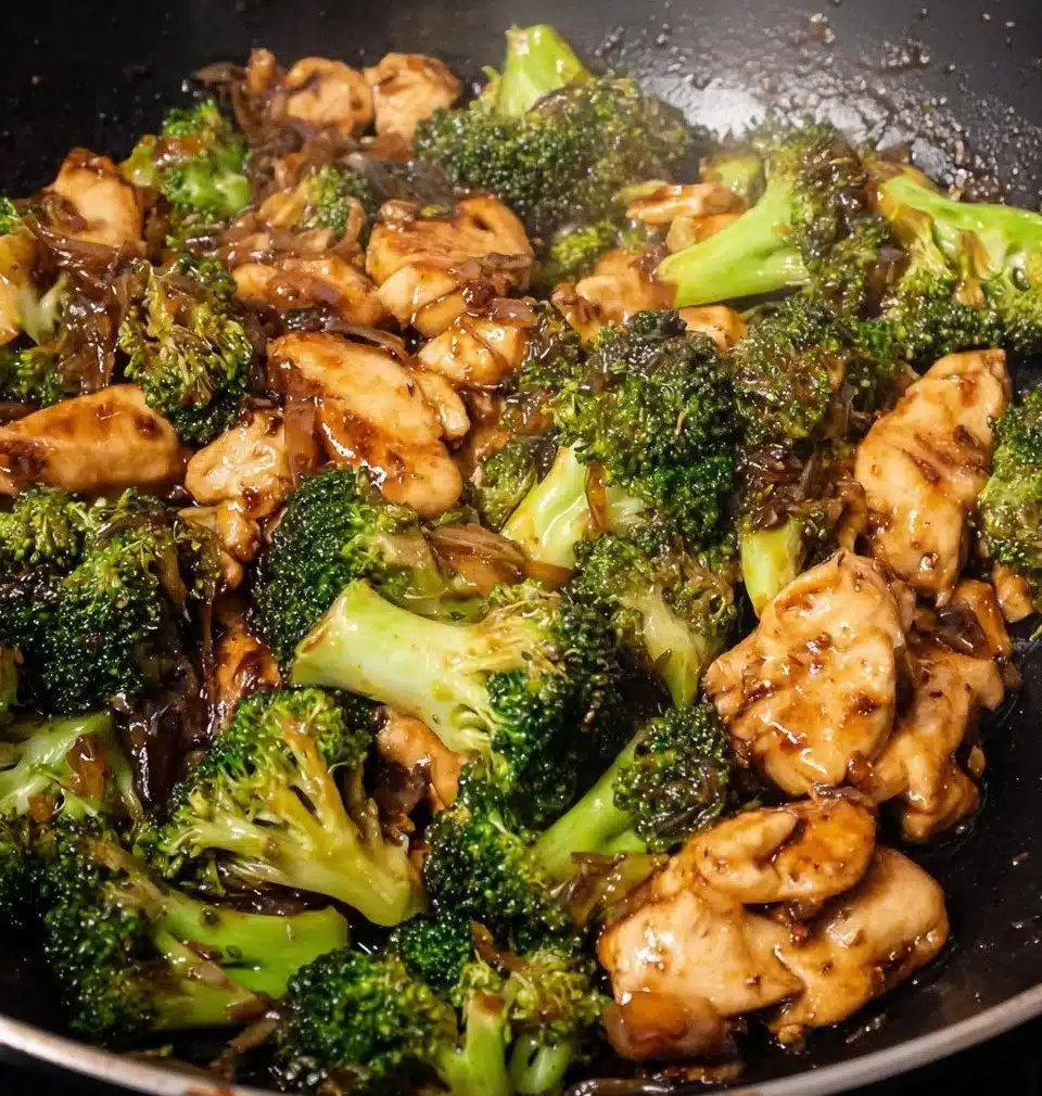 Delicious Chicken and Broccoli dish served on a plate with steamed vegetables