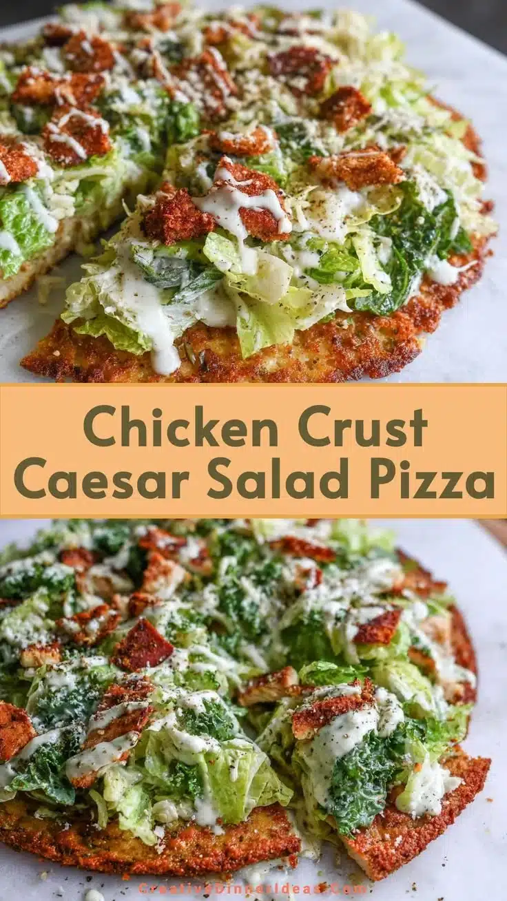 Chicken Caesar Salad Pizza