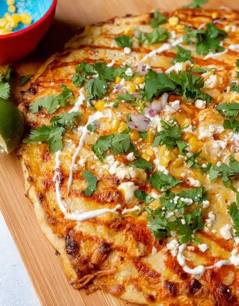 Chicken Enchilada Pizza
