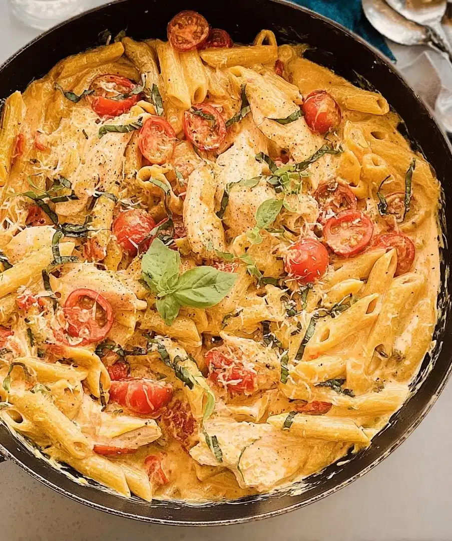 Chicken Margherita Pasta With Ricotta
