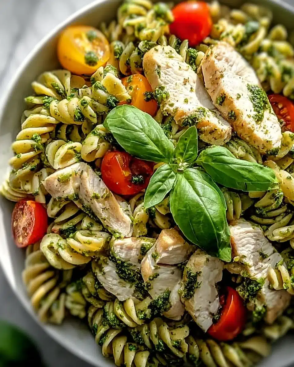 Chicken Pesto Pasta Salad