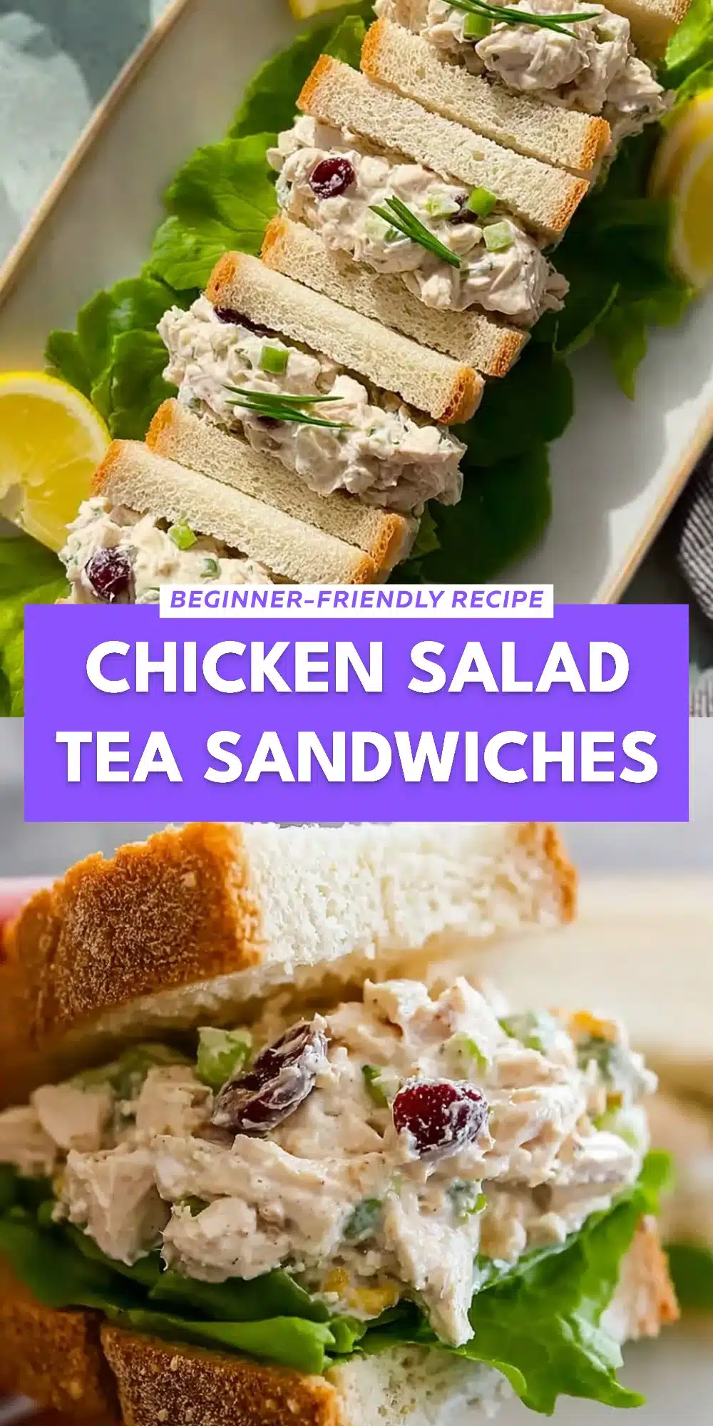 Chicken Salad Tea Sandwiches