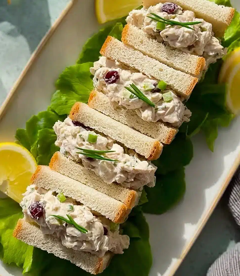 Chicken Salad Tea Sandwiches