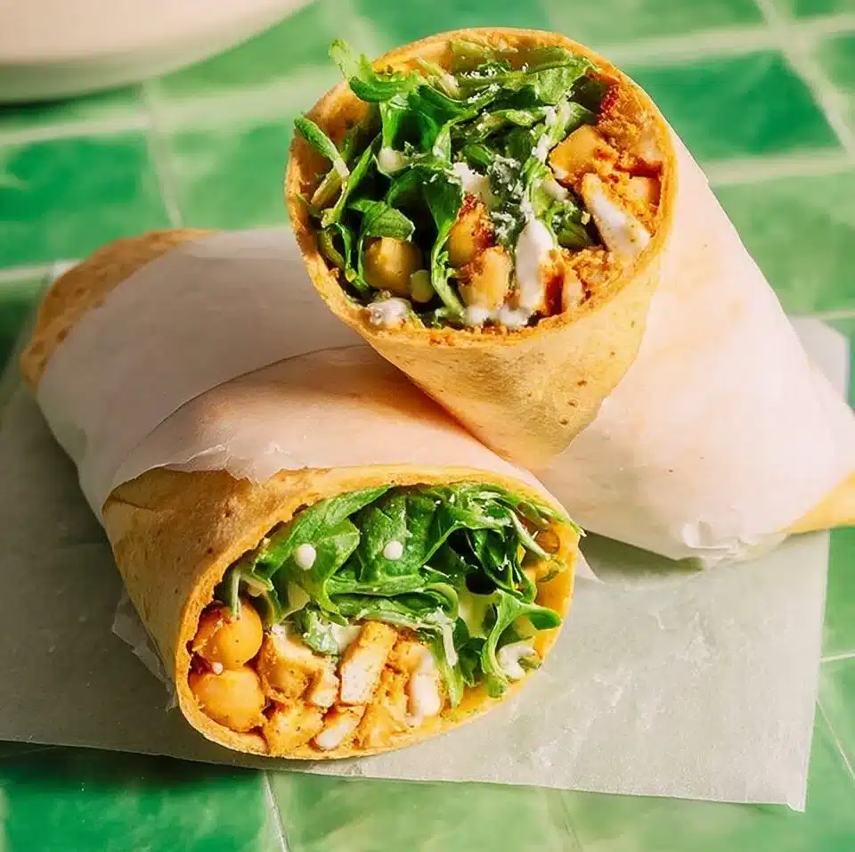 Chickpea Caesar Wraps