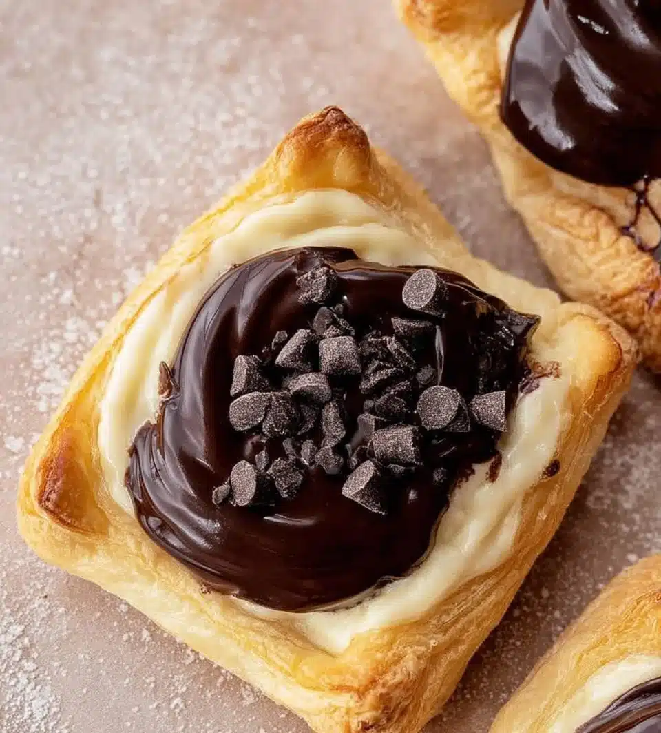 Chocolate Cream Cheese Danishes