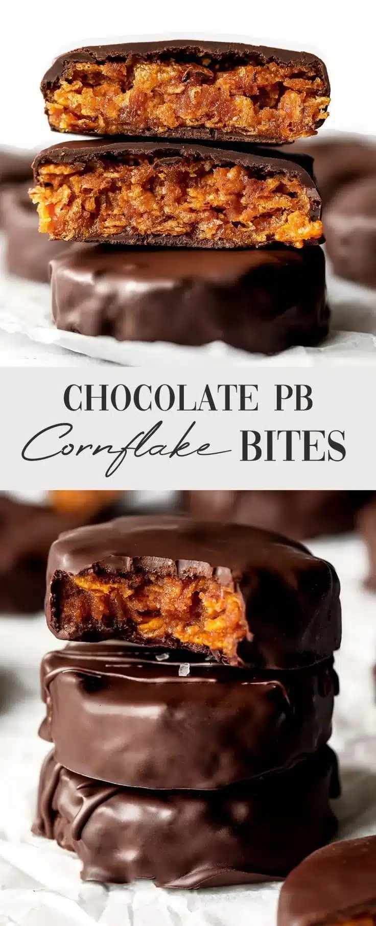 Chocolate Peanut Butter Cornflake Bites