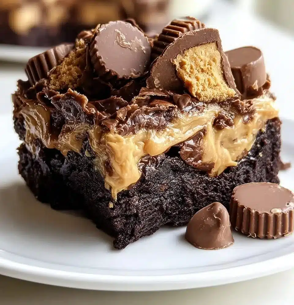 Chocolate Peanut Butter Cup Earthquake Cake