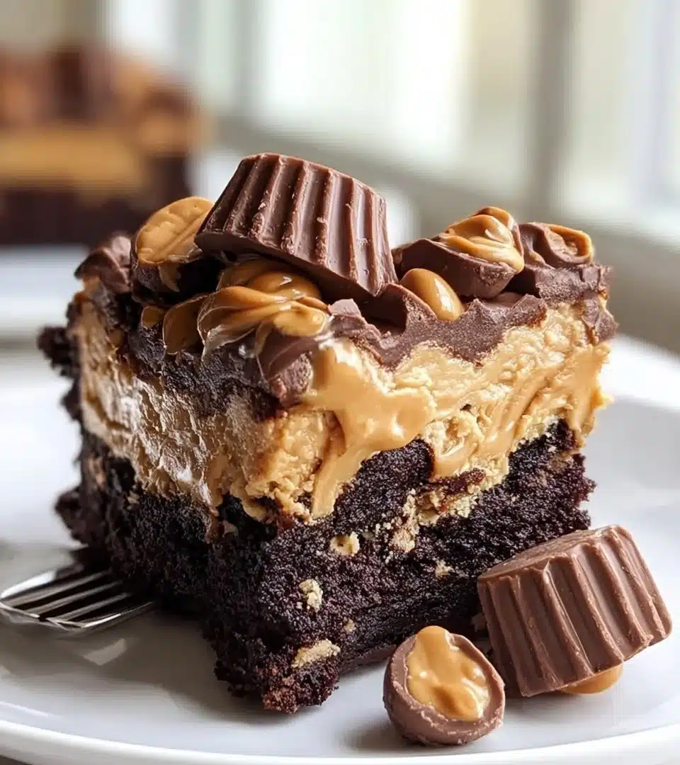 Chocolate Peanut Butter Cup Earthquake Cake