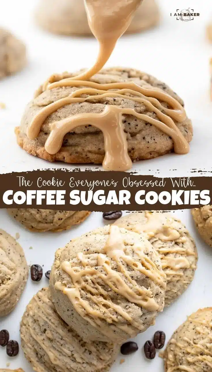Coffee Glazed Sugar Cookies