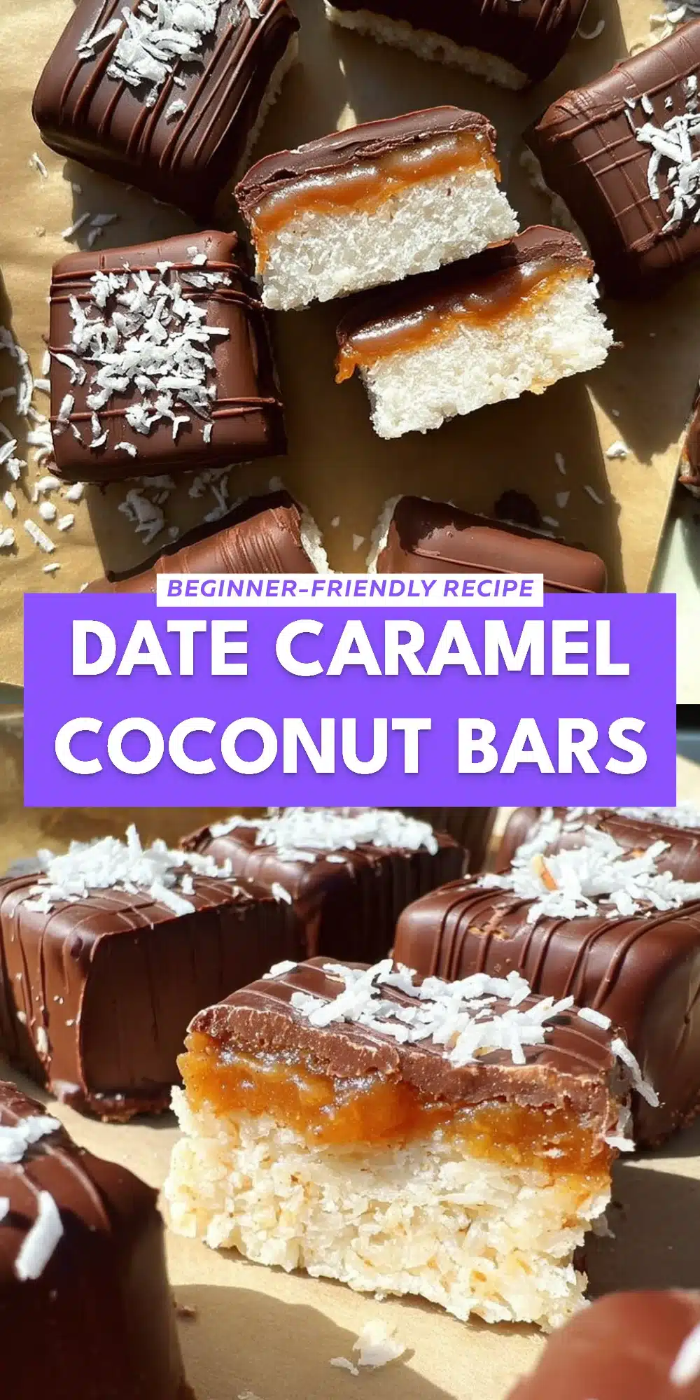 Date Caramel Coconut Bars