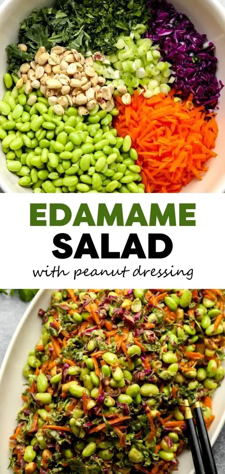 Edamame Salad With Peanut Sauce