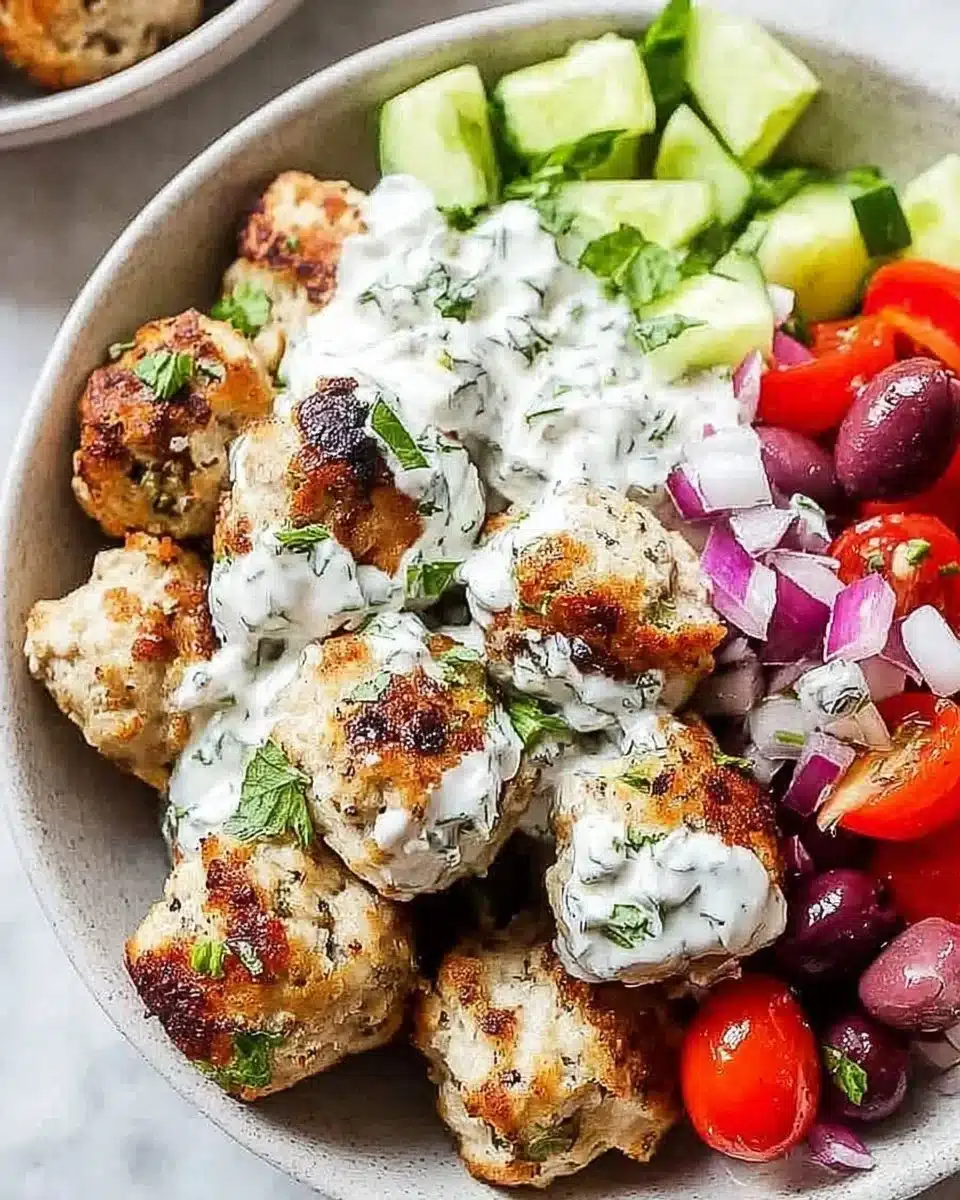 Greek Chicken Meatballs