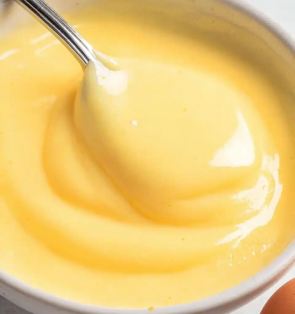 Delicious Hollandaise Sauce drizzled over poached eggs