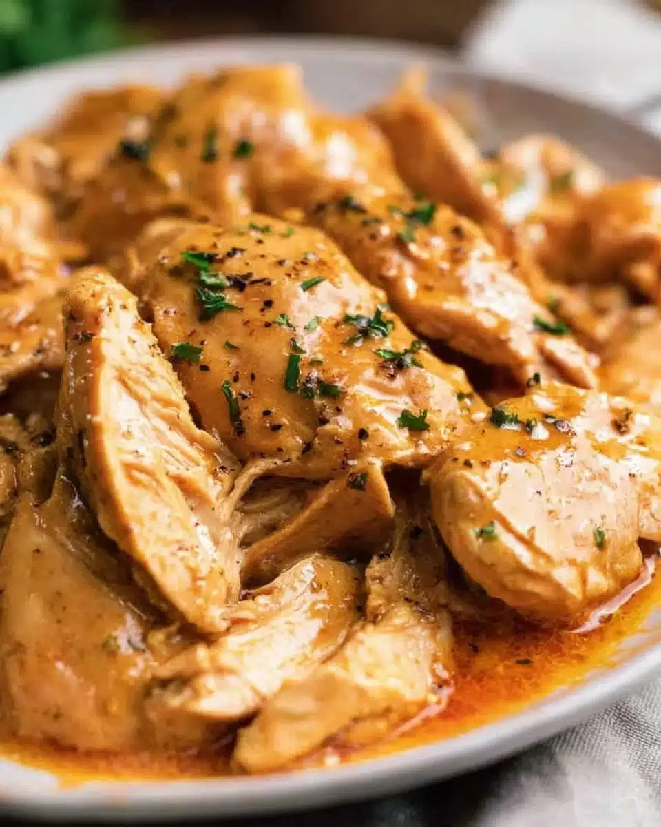 Juicy honey mustard chicken served with fresh vegetables