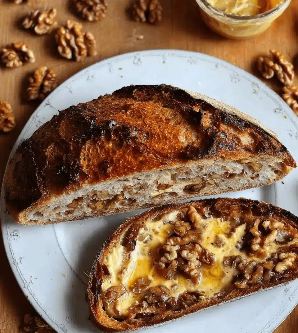 Honey Walnut Sourdough Bread