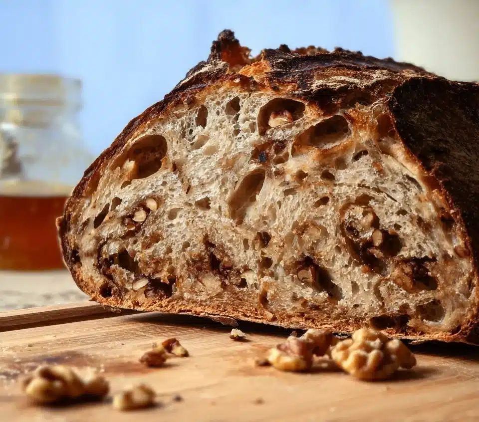 Honey Walnut Sourdough Bread