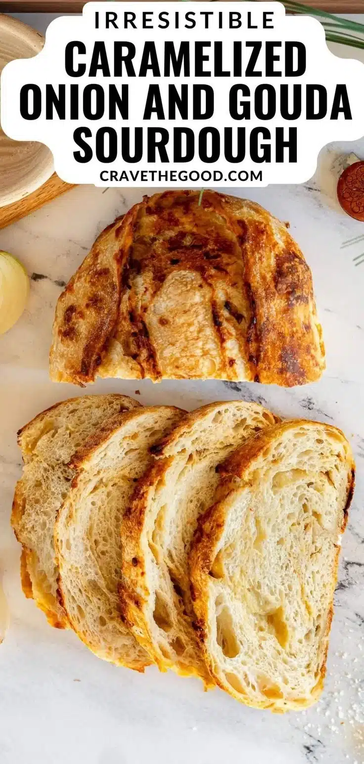 Onion and Gouda Sourdough Bread