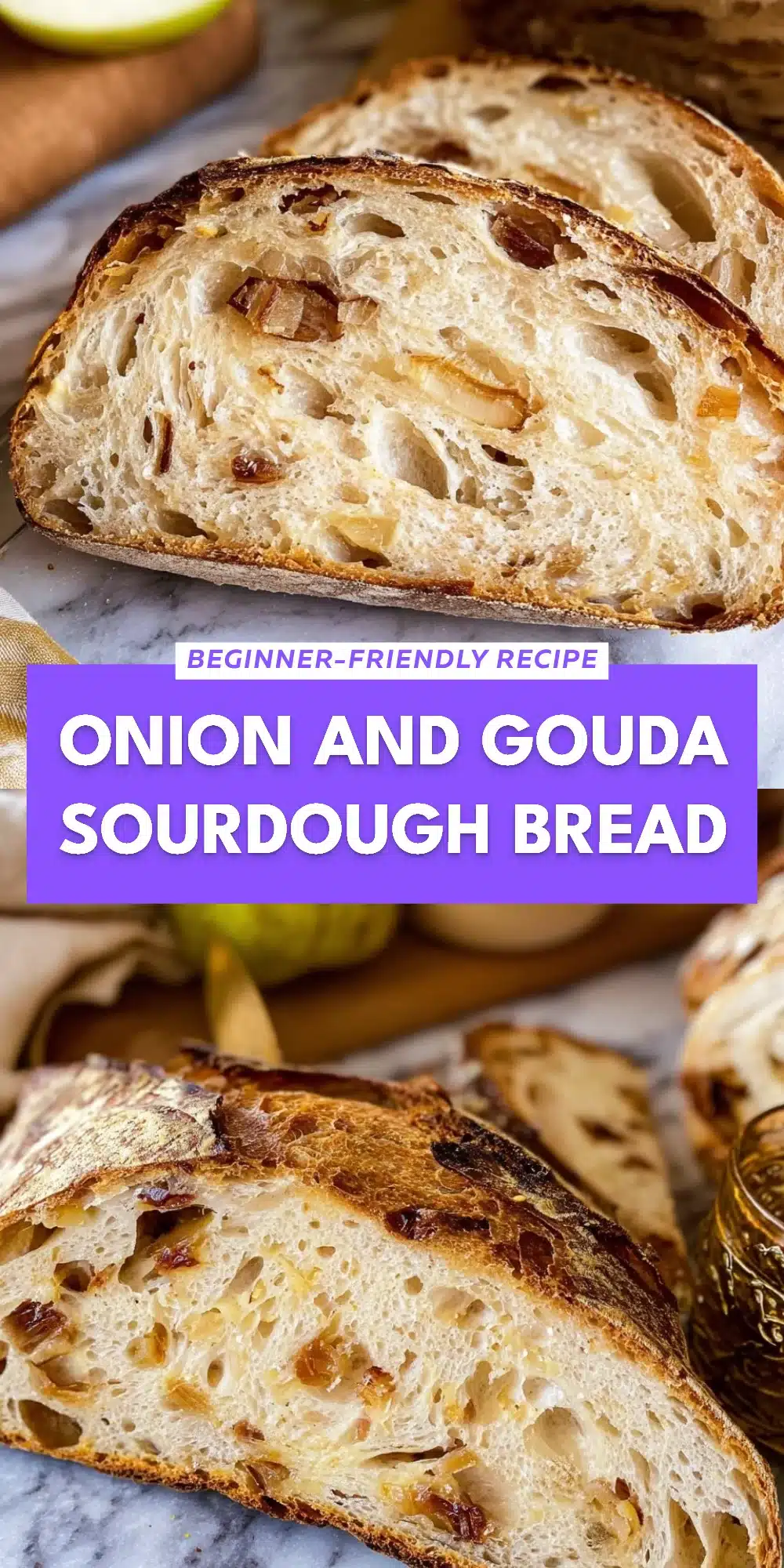 Onion and Gouda Sourdough Bread