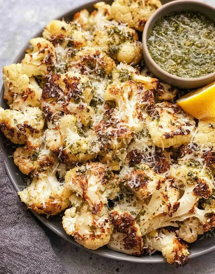 Parmesan Pesto Cauliflower